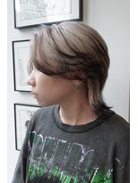 ウーズ ハラジュク(Ooze.HARAJUKU)&nbsp;ハッシュカットグレージュデザインカラーツートーンカラー原宿