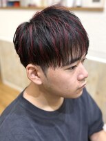 フルブルーム 東林間(fullbloom)&nbsp;メンズカット刈り上げマッシュハイライトカラーケアブリーチ
