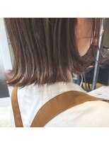 インス(ensue)&nbsp;◇大人かわいい外ハネボブ×シークレットハイライト◇中島