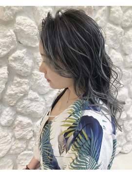 モアナ バイ ヘッドライト 沖縄豊見城店(Moana by HEADLIGHT) Moana豊見城#ハイライト#グレーアッシュ#大人かわいい