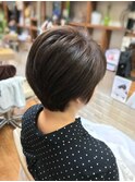 【slowly】30代40代白髪馴染ませハイライトショート