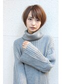 20代30代40代大人可愛いひし形ショートボブ 小顔ショート