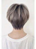 好感度ナチュラルショートボブ透明感アッシュベージュ/錦糸町