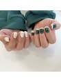 カシェ シモムラ(Cashe'e SHIMOMURA)&nbsp;緑カラーのネイルにハマってます！