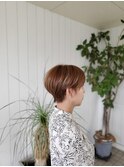 襟足のしまったマッシュショート