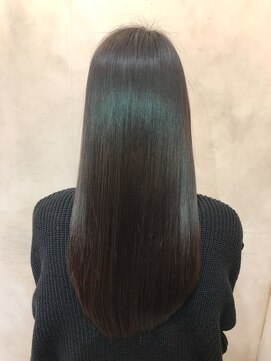 キュア 表参道(CURE) 黒髪/グレージュカラー/ココアベージュ/ヘルシーロング[表参道]