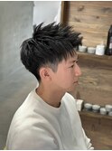 アップバングショート/フェードカット/メンズカット