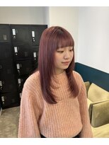 ヘアーブレイス(hair brace)&nbsp;フェイスレイヤー×ピンクstylist聖斗