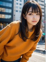 オルク 札幌大通(Orque) エアリーワンカール韓国風顔まわりレイヤー後れ毛ストレート