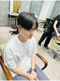 ベリーショート/ダークアッシュ/ニュアンスパーマ/韓国マッシュ