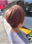 ショートカット(ピンクベージュ)