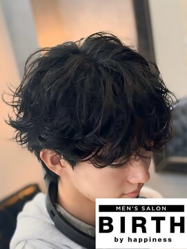 バース バイ ハピネス(BIRTH by happiness) ツイストスパイラルパーマツイストパーマメンズマッシュパーマ