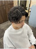 波巻きパーマ