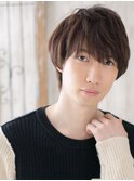 アースカラー伸ばしかけ王道フェザーマッシュj与野