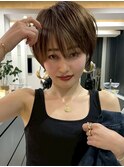 カット/イメチェン/ホワイトブロンド/外ハネボブ/美髪/