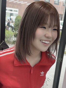 ビューブルー 亀戸錦糸町(VIEW BLUE) ◎美髪カールシアーカラーピンクブラウンロングセミディ