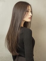 エダ 鎌倉(edA.) 小顔ロング＃髪質改善＃白髪ぼかし＃鎌倉＃40代＃グレージュ