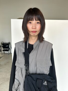 アワイ(awai) 顔まわりレイヤーミディアムヘア