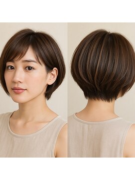 ヘアコレクション アンジュ(Hair collection Unge) ハイライト&大人ショートボブ