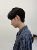 メンズ前下り韓国センターパート