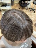 白髪ぼかしカラー白髪ぼかしハイライト大人ショート30、40、50代