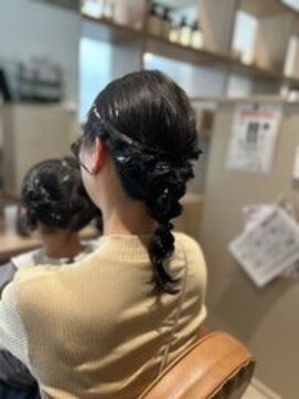 編みおろしアレンジ