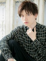 大波純一美容室パーティハン&nbsp;清潔感ダークアッシュ束感スマートマッシュa小山10代20代30代