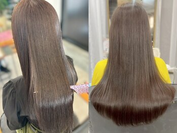 リアンバイアリュール(Lian by Allure)の写真/うねり・癖毛悩みを卒業。前髪・顔周りが決まる、大人可愛いナチュラルストレート[本厚木/縮毛矯正が得意]