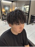 ツイストスパイラルパーマ ツイストパーマ メンズパーマ 眉毛