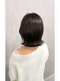 オリーブグレージュ×ミディアムボブ【渡辺俊弥】梅田