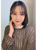 ミディアム レイヤーカット 顔周りレイヤー 透明感 20代30代40代