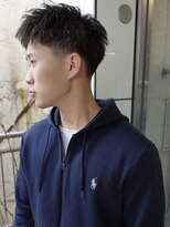 ノラ シブヤ(NORA)&nbsp;フリンジカットテーパーフェードアクティブショート刈り上げ黒髪