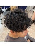 海外風プードルパーマ