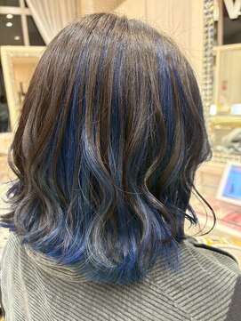 ビス ヘア アンド ビューティー 西新井店(Vis Hair＆Beauty) 30代40代◎インナーカラー×大人ボブ×透明感