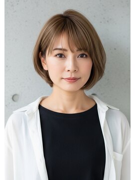 プラグ ヘアーデザイン 大名店(PLUG hair design) *ショートボブ/ショートヘア/脱白髪染め/白髪ぼかし/髪質改善