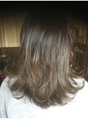 セミロングボブ外ハネ巻き＆ミックス巻き