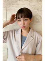 ヌイ 横浜(nui)&nbsp;大人マッシュショート_くすみカラーラベージュオリーブカラー