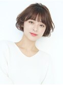 ★岡田有加★20代30代/韓国風・ふんわりショートボブ【丸顔】