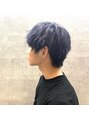 ボルド(MEN'S HAIR SALON BORDO) ネイビーグレー×マッシュ