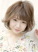 ふわっとアレンジが可愛いショート