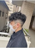 簡単スタイリング刈り上げ黒髪スペインカール【BLAZE 大庭】