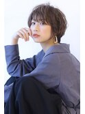 ハンサムショートのブラウンベージュ