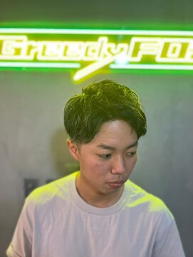 グリーディーフォックス 三軒茶屋(GreedyFOX) 波巻き/マッシュパーマ/ウルフ/ハイライト<理容室>三軒茶屋