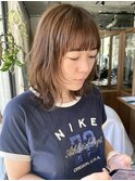 大人可愛い20代30代40代小顔ウルフレイヤーボブ丸みショートボブ