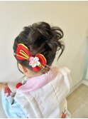 ゆるふわアップスタイル