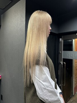ボアップ 京橋店(boappu) #ハイトーンカラー#ロングヘア#ブリーチカラー#ホワイトブロンド