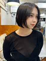 ハニー 町田(HONEY)&nbsp;黒髪ショートボブ　ミニボブ　ワンレン ウェットヘア