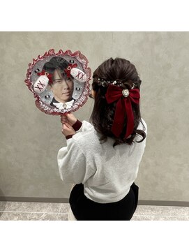 カメリア 札幌大通(Camellia) 編み込みハーフアップ