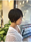 【大人かわいい】黒髪ショートヘア