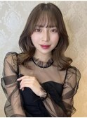 イメチェン髪質改善小顔美髪韓国風巻き前髪顔周りヘア